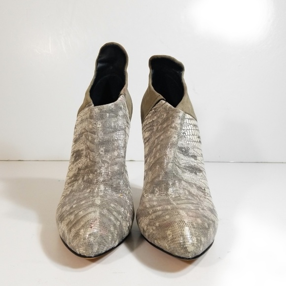Alexander Wang Women Gray Snake Booties 38 - Picture 4 of 8